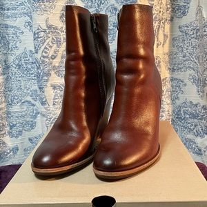 Kork-Ease Brown Leather Boots/Booties | Size 8.